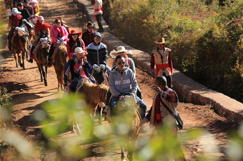 這里交通便利，區(qū)位優(yōu)越，境內(nèi)擁有高原濕地、茶馬古道、環(huán)湖生態(tài)步道、臥虎山、傳統(tǒng)古村、環(huán)海觀光大道等自然風(fēng)光，以及多彩的納西文化和獨(dú)特的田園風(fēng)光，是一個(gè)以自然資源和文化資源為主要特色的旅游名村。